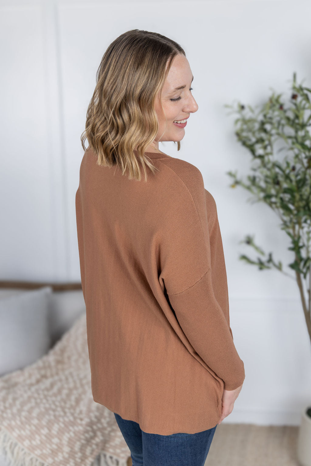 PREBOOK Naomi Pocket Sweater - Latte
