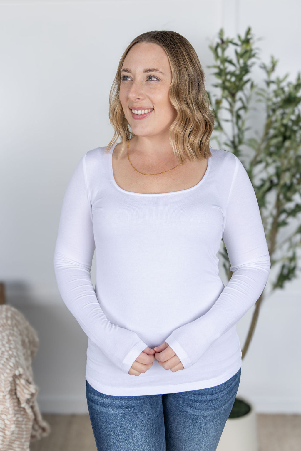 PREBOOK Alyssa Long Sleeve Top - White
