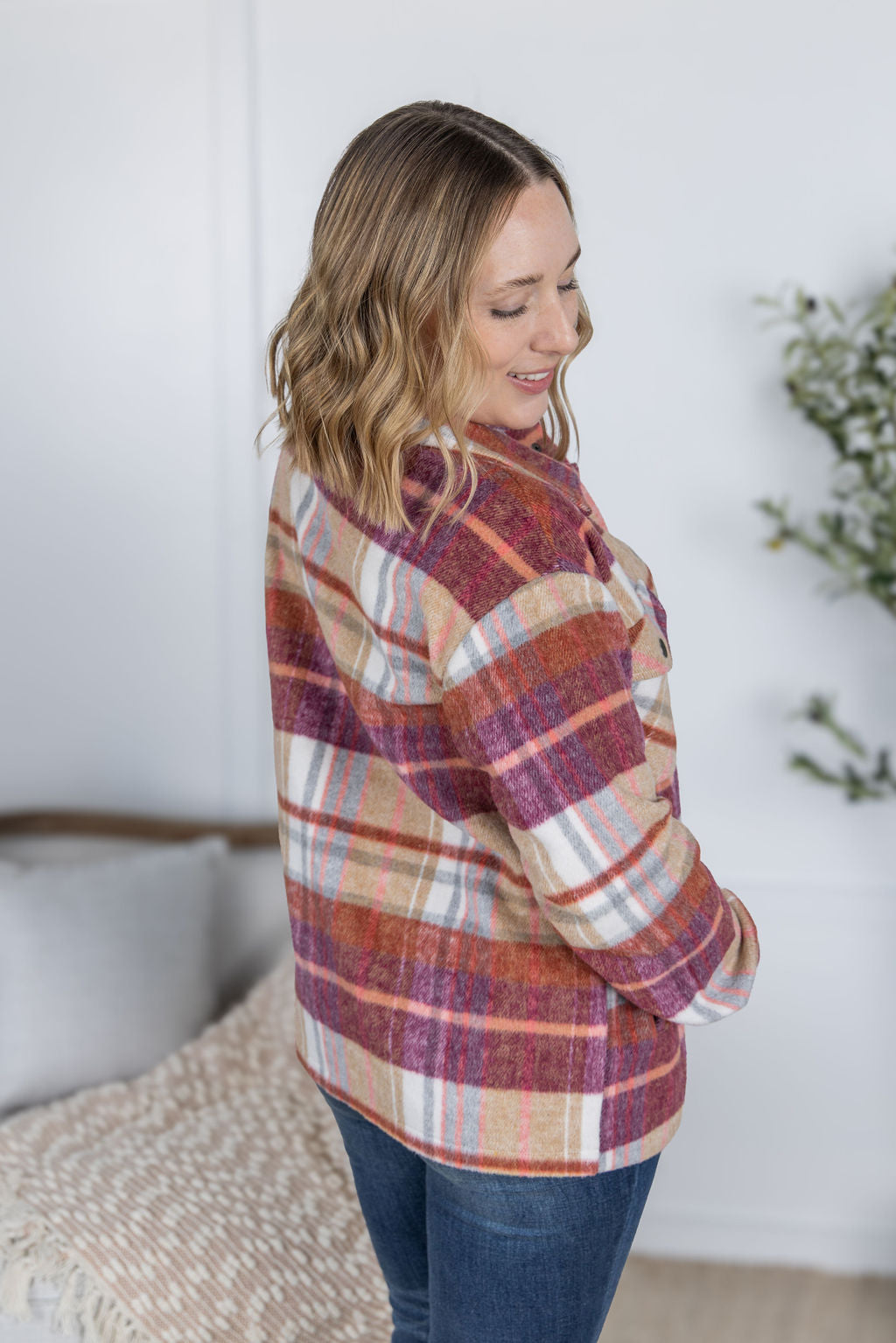 PREBOOK Norah Plaid Shacket - Sunset Plaid