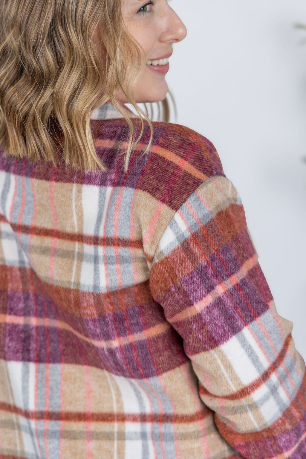 PREBOOK Norah Plaid Shacket - Sunset Plaid