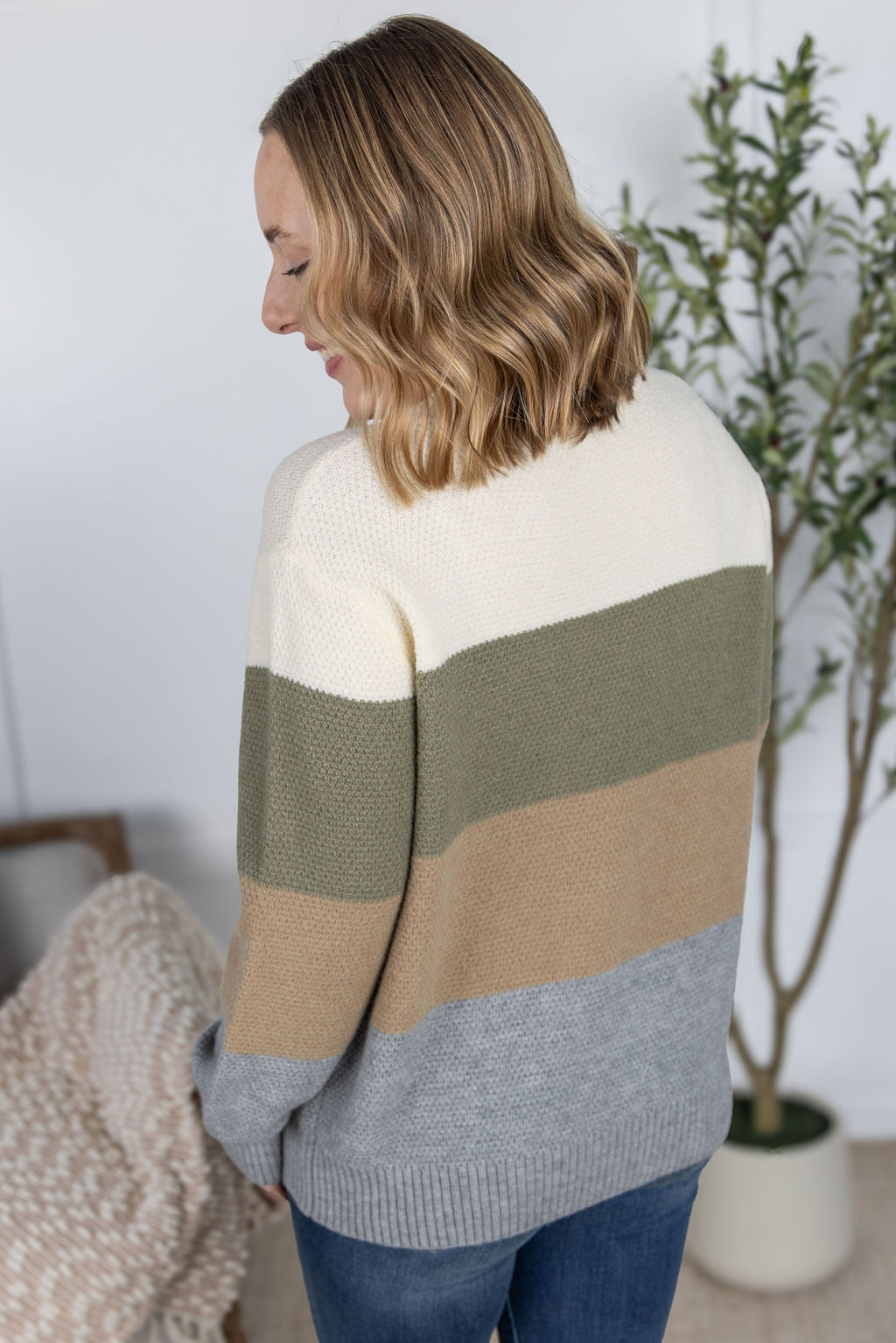 PREBOOK Colorblock Sweater - Neutral Mix