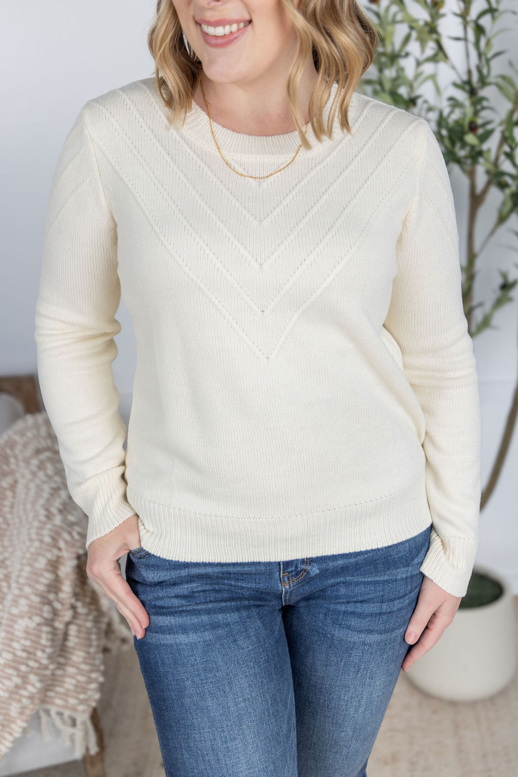 PREBOOK Evelyn Sweater - Ivory