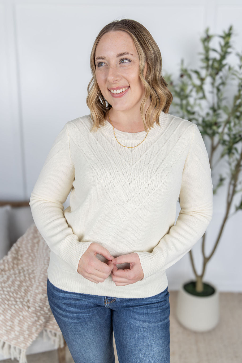 PREBOOK Evelyn Sweater - Ivory