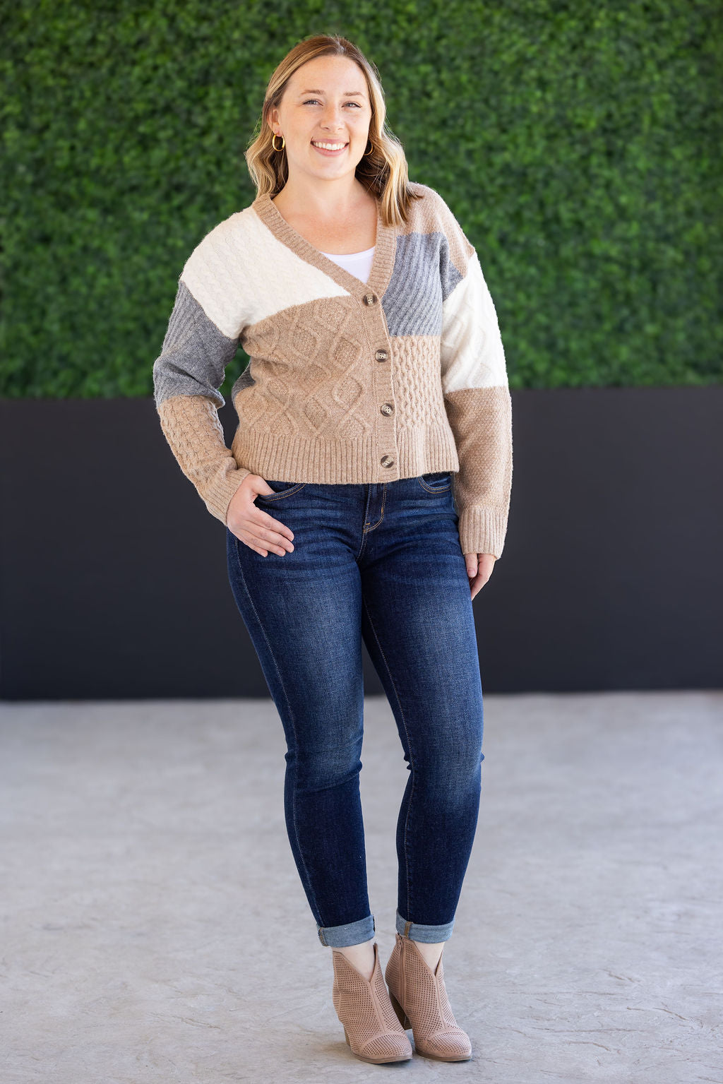 PREBOOK Colorblock Cozy Cardigan