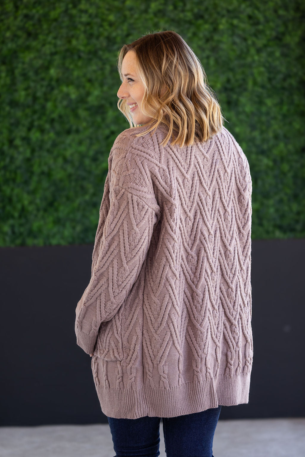 PREBOOK Brooks Button Sweater Cardigan - Light Mocha
