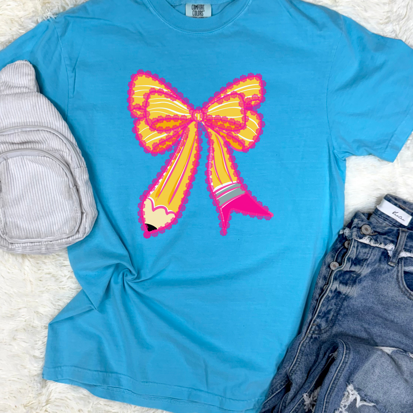 Pencil Bow Graphic Tee