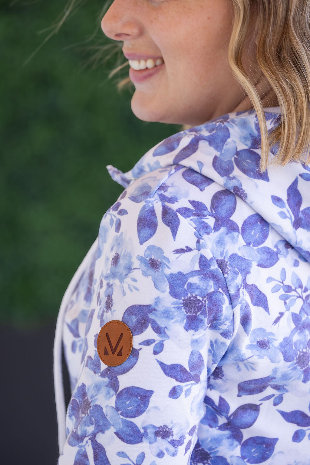 PREBOOK HalfZip Hoodie - Sapphire Floral