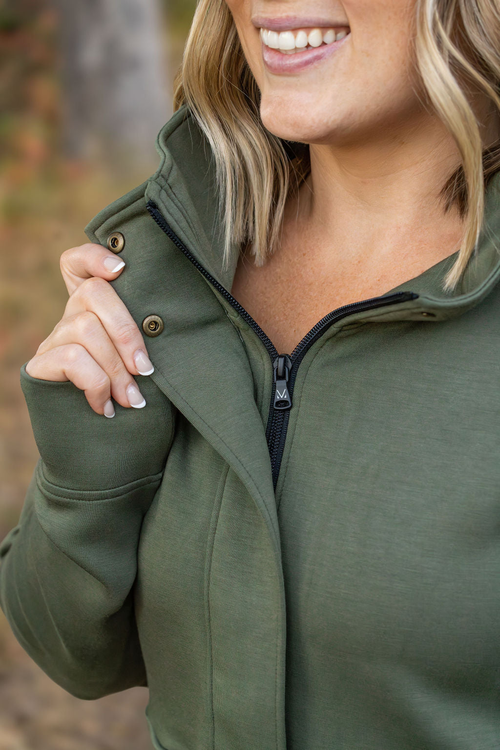 PREBOOK Mia Scuba Halfzip - Olive