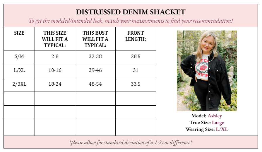 Delaney Distressed Denim Shacket - Girl Code Couture