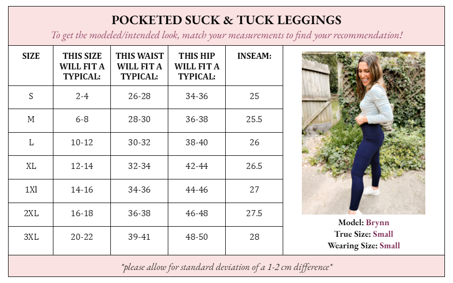 PRE - ORDER Palmer Pocketed Suck & Tuck Leggings - 5/27 - Girl Code Couture