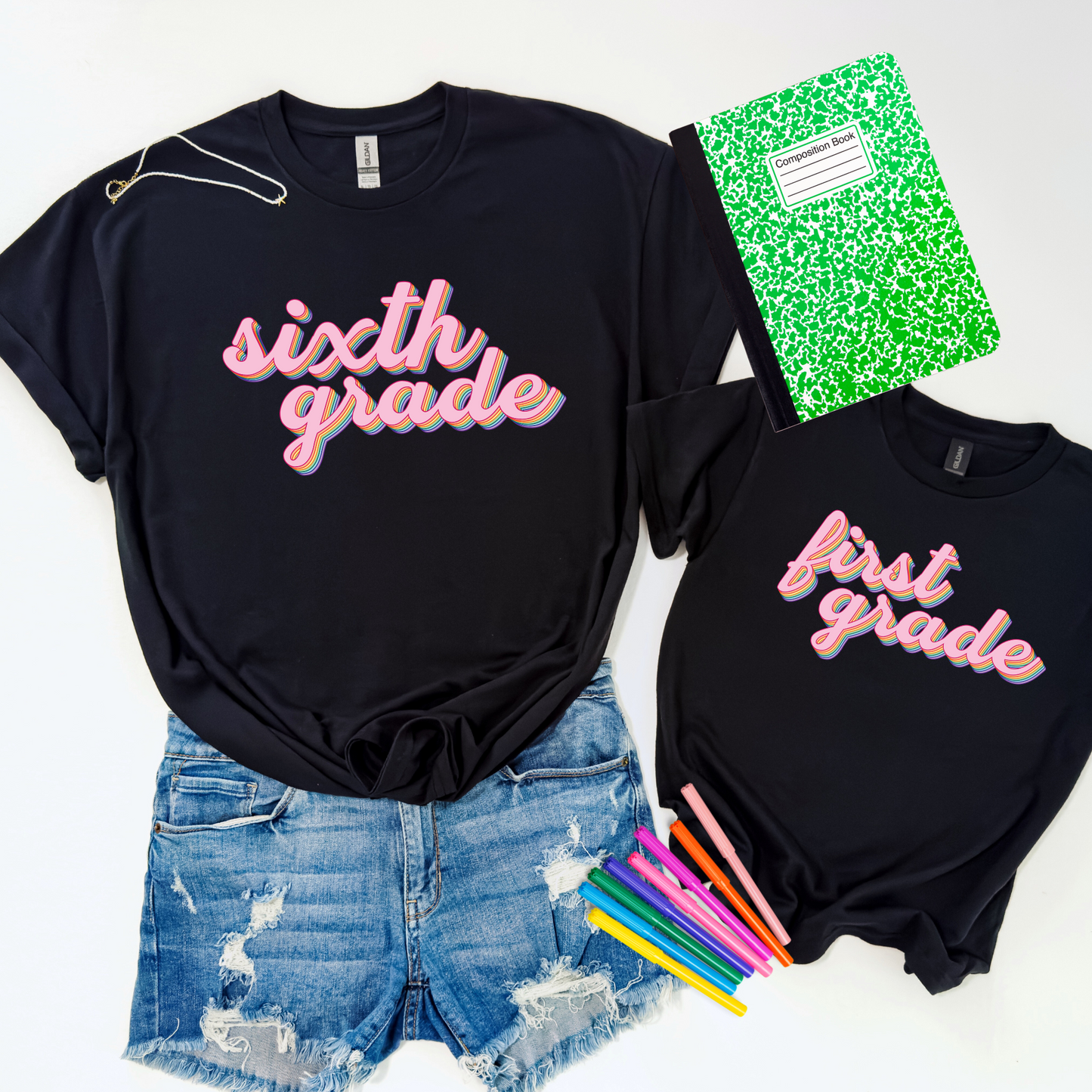 Retro Script Custom Graphic Tees - youth & adult