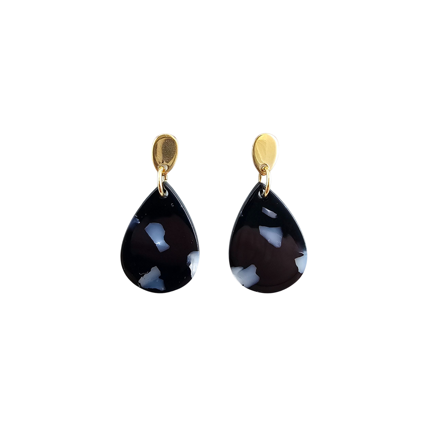 Leah Earrings - Onyx Black