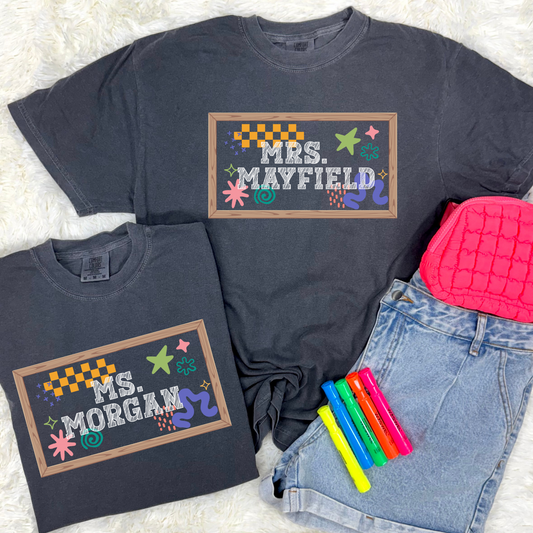 Chalkboard Custom Graphic Tee
