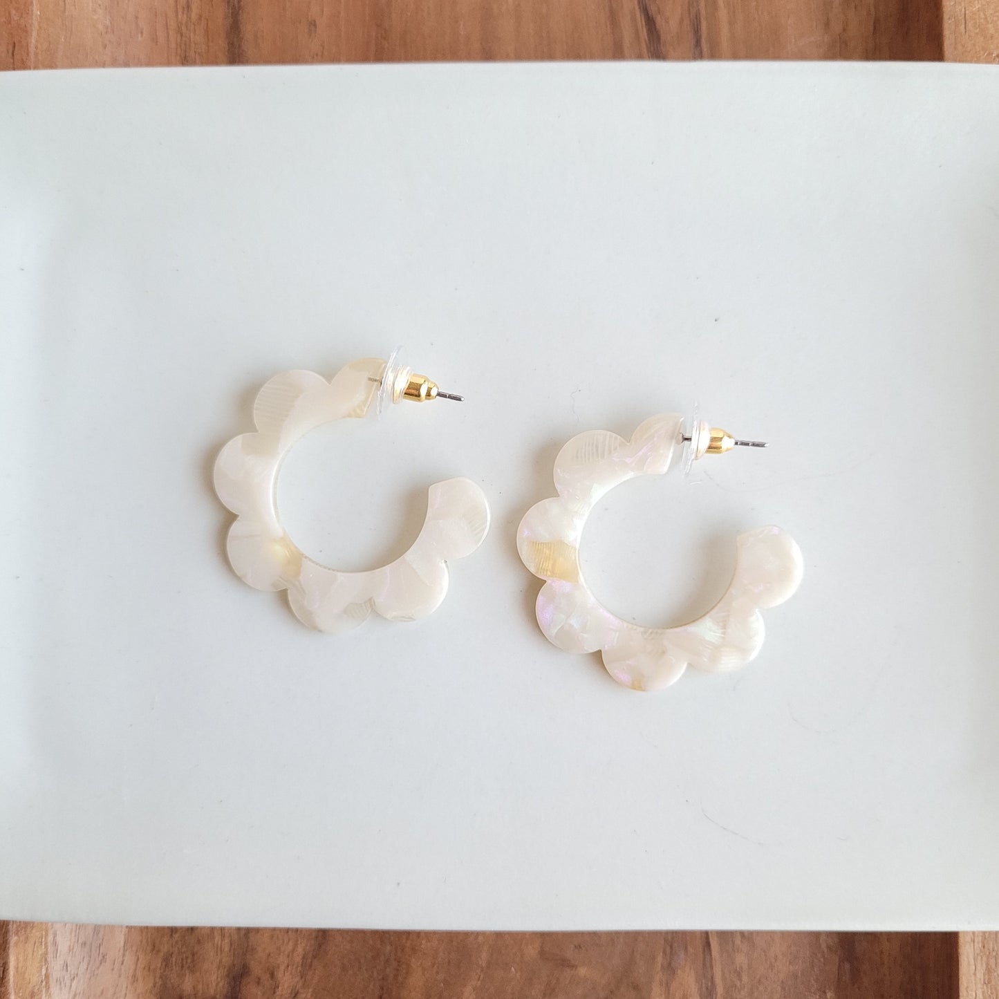 Flora Hoops - Cream