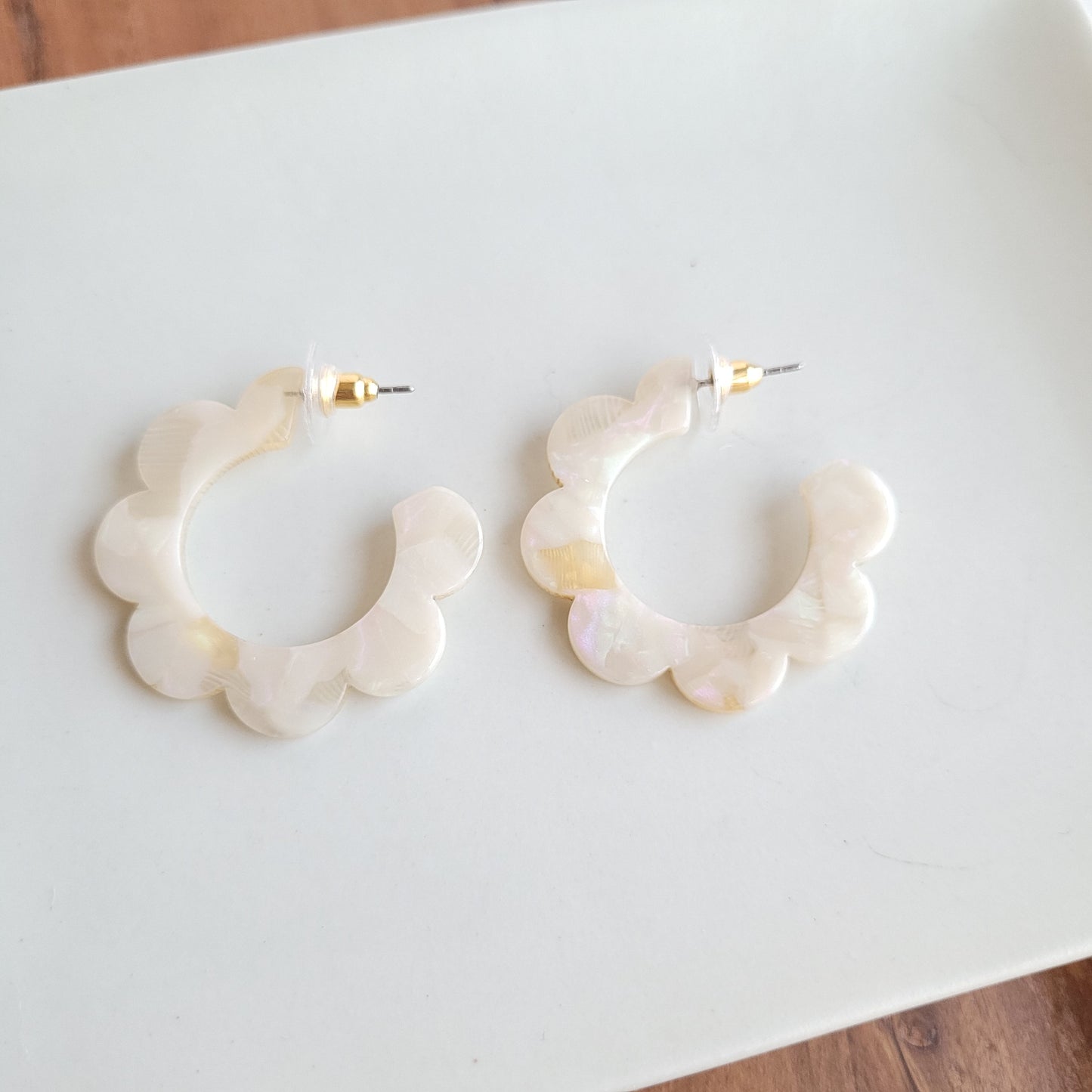 Flora Hoops - Cream