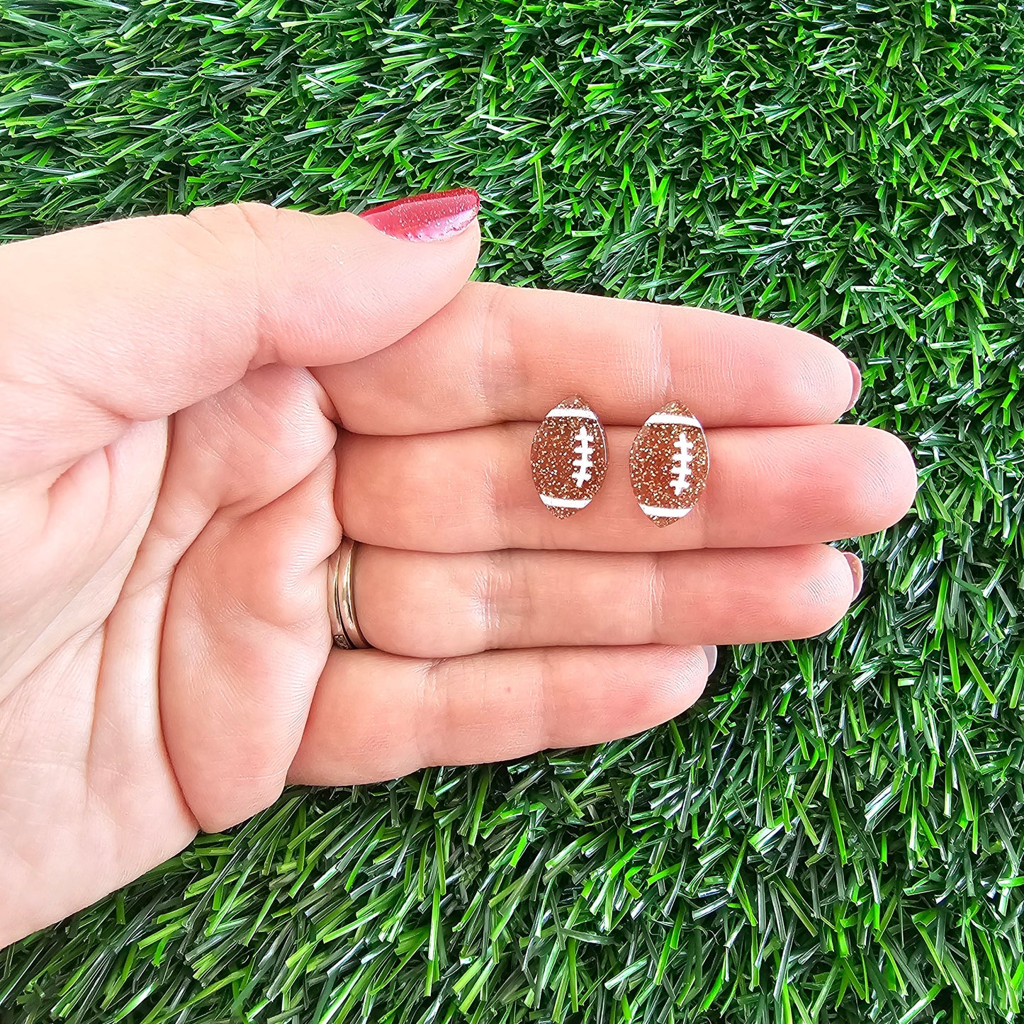 Glitter Football Studs