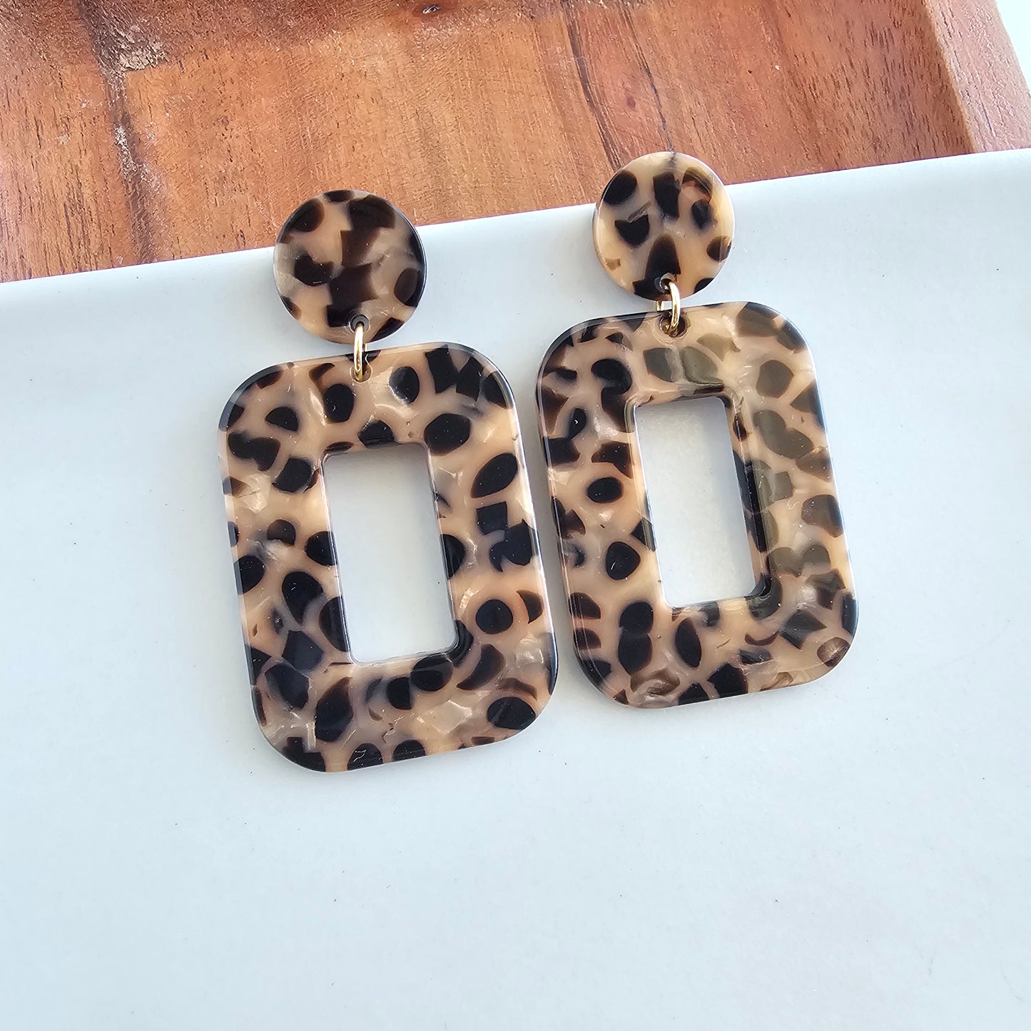 Margot Earrings - Cheetah