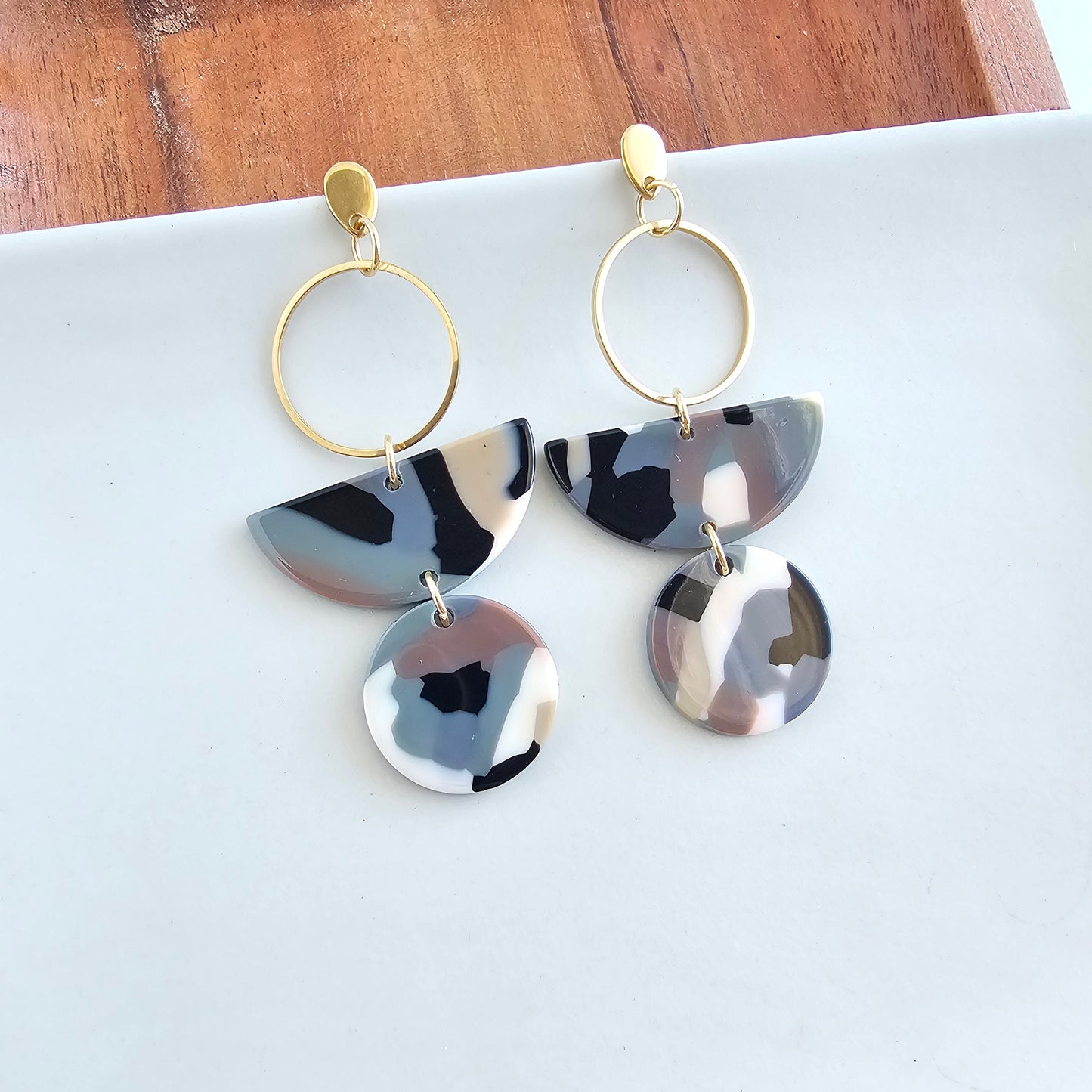 Wren Earrings - Camo