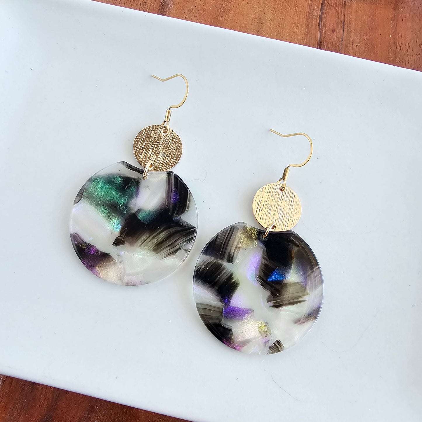 Zoey Earrings - Midnight Opal