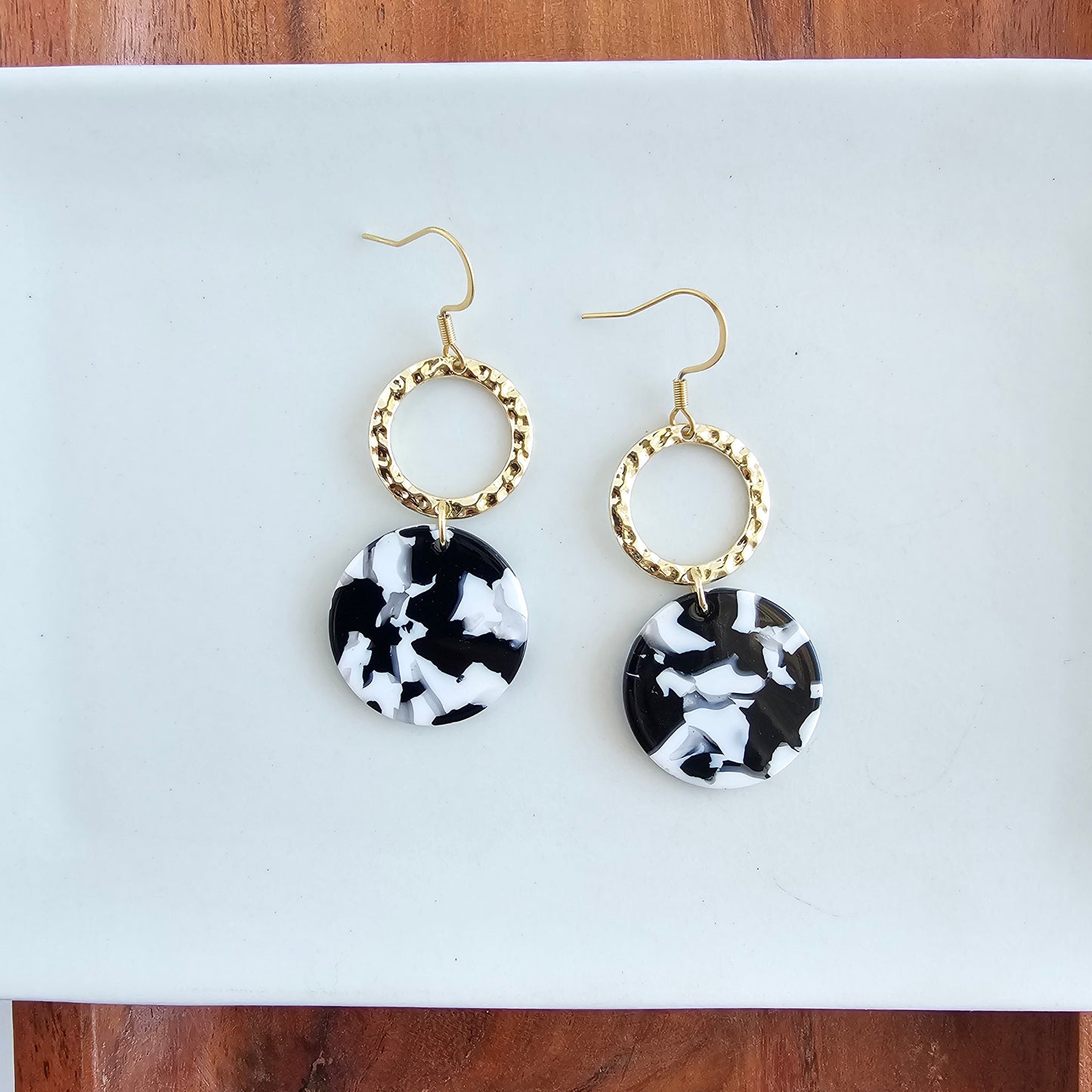 Rylee Earrings - Black & White