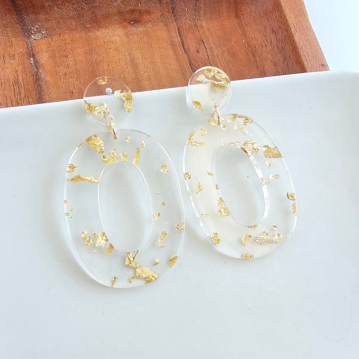 Sloan Earrings - Gold Foil