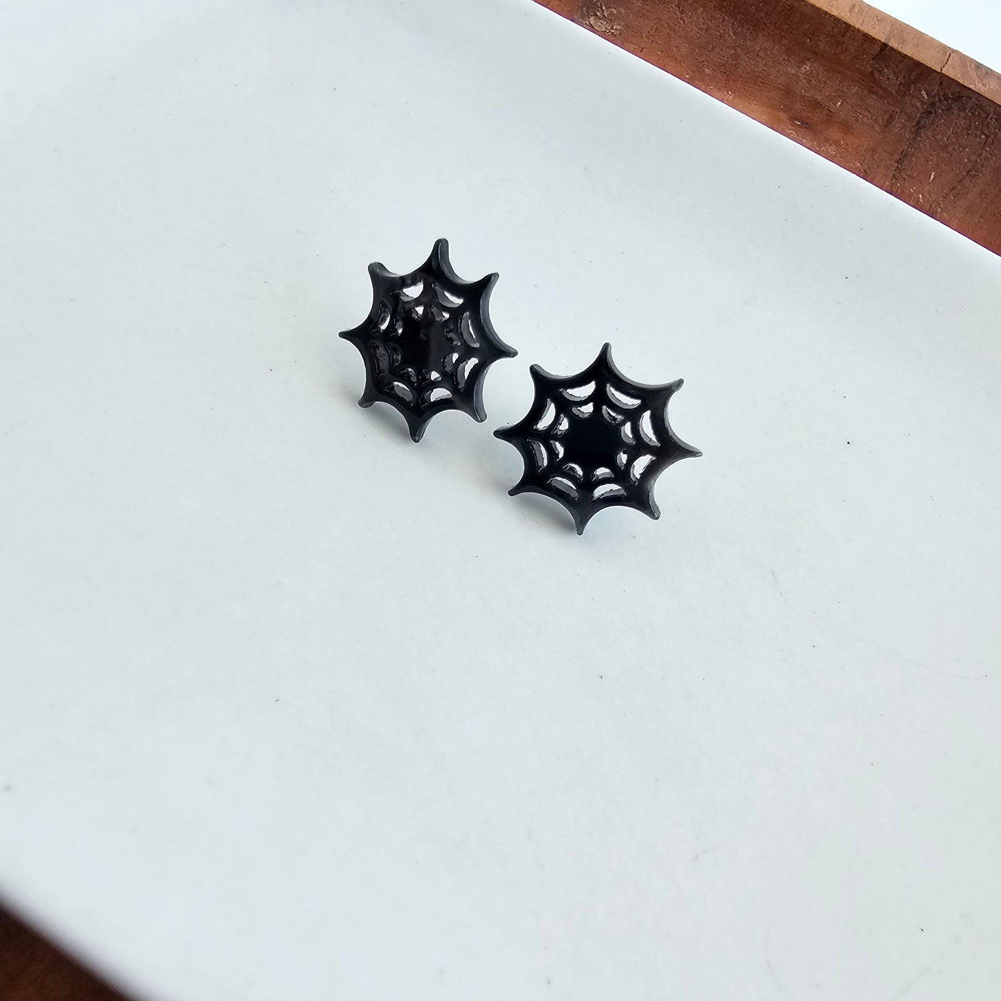 Spider Web Studs - Black