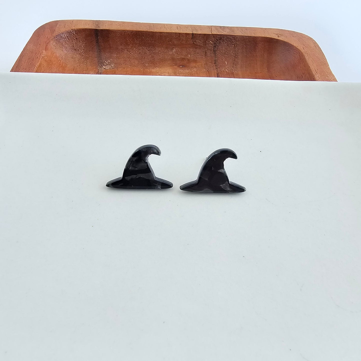 Witch Hat Studs - Black