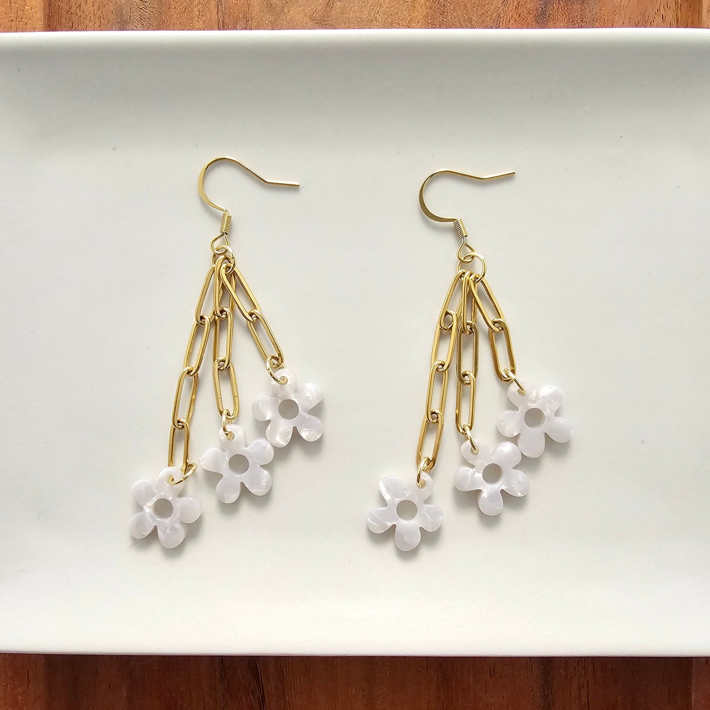 Bloom Earrings - Pearl