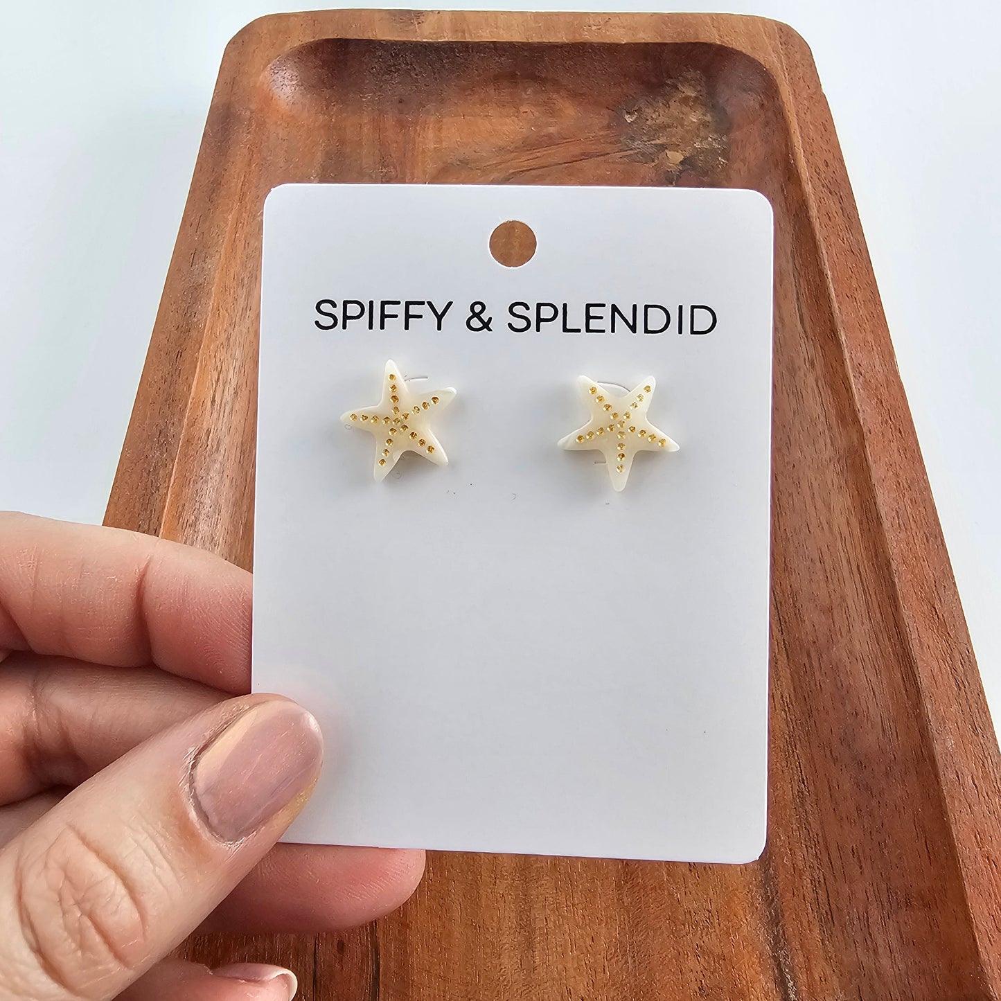 Starfish Studs - Ivory