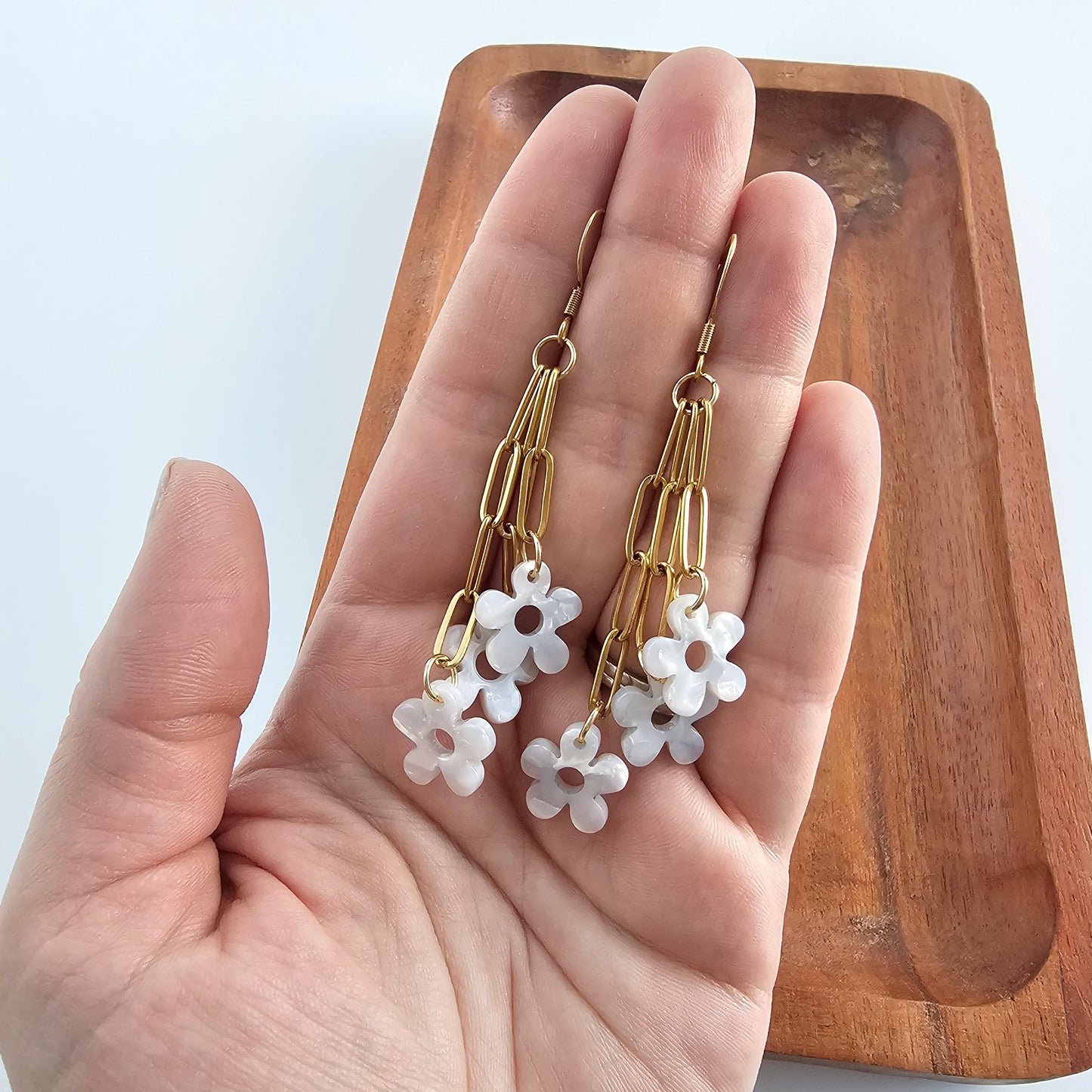 Bloom Earrings - Pearl