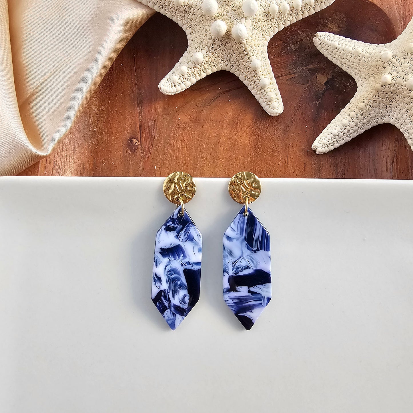 Gemma Earrings - Ocean Waves