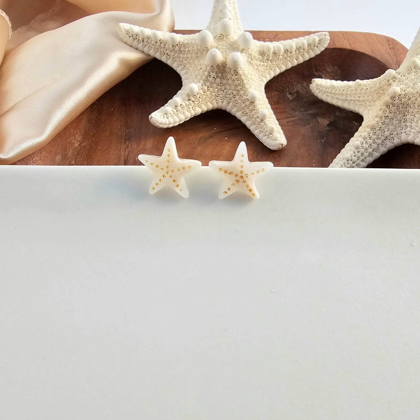 Starfish Studs - Ivory