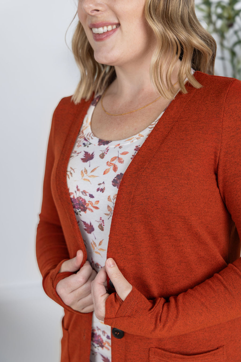 PREBOOK Cori Cardigan - Burnt Orange
