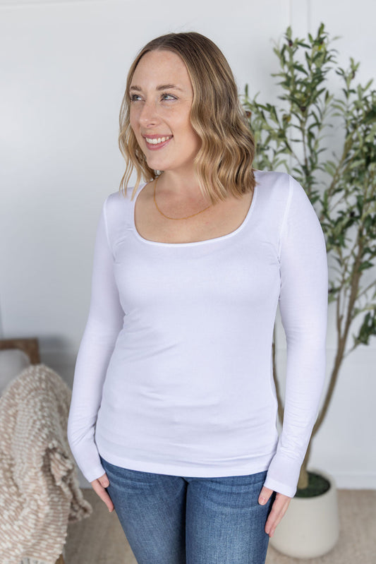 PREBOOK Alyssa Long Sleeve Top - White