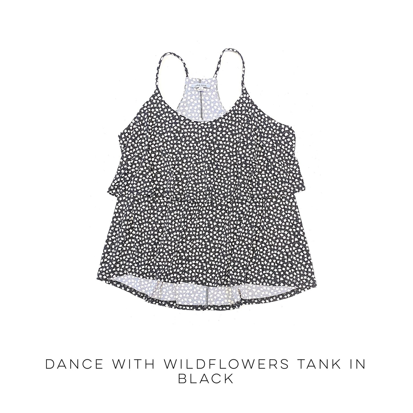 Dance With Wildflowers Tank in Black