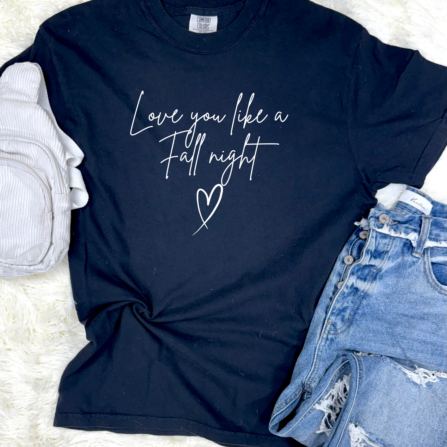 Fall Night Graphic Tee & Sweatshirt