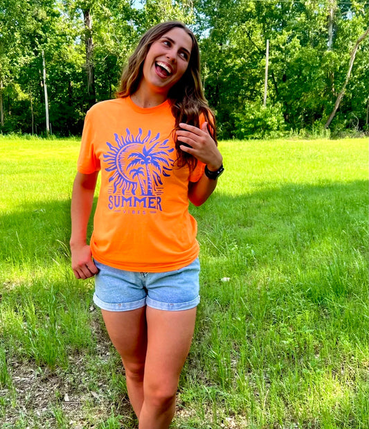 Neon Summer Vibes Graphic Tee
