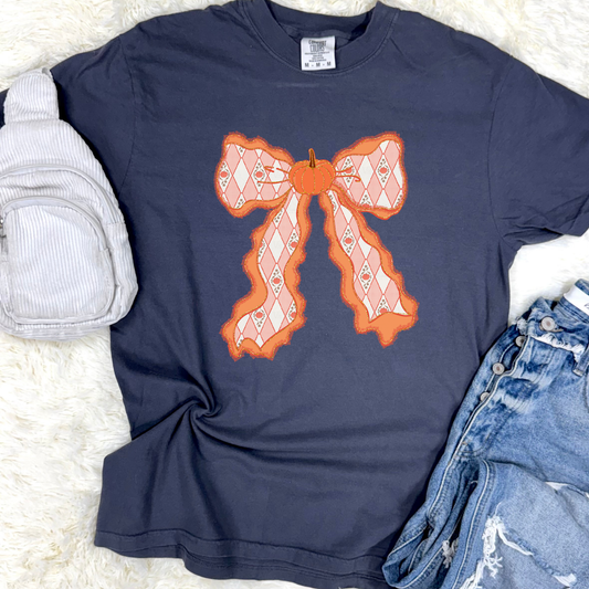 Pumpkin Bow Graphic Tee