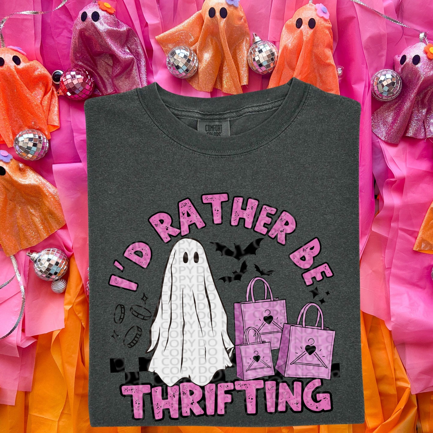 I’d rather be thrifting comfort colors Tshirt