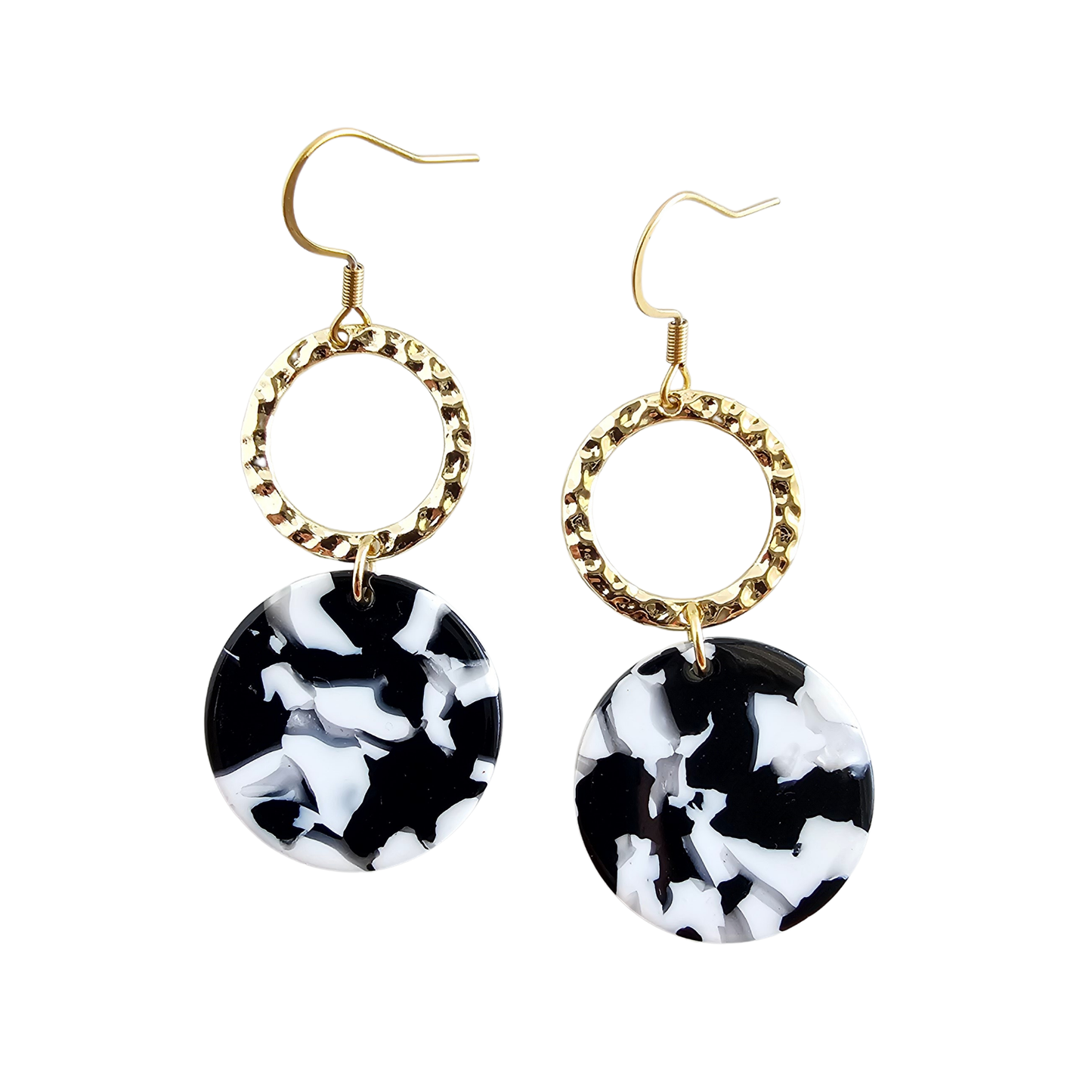 Rylee Earrings - Black & White