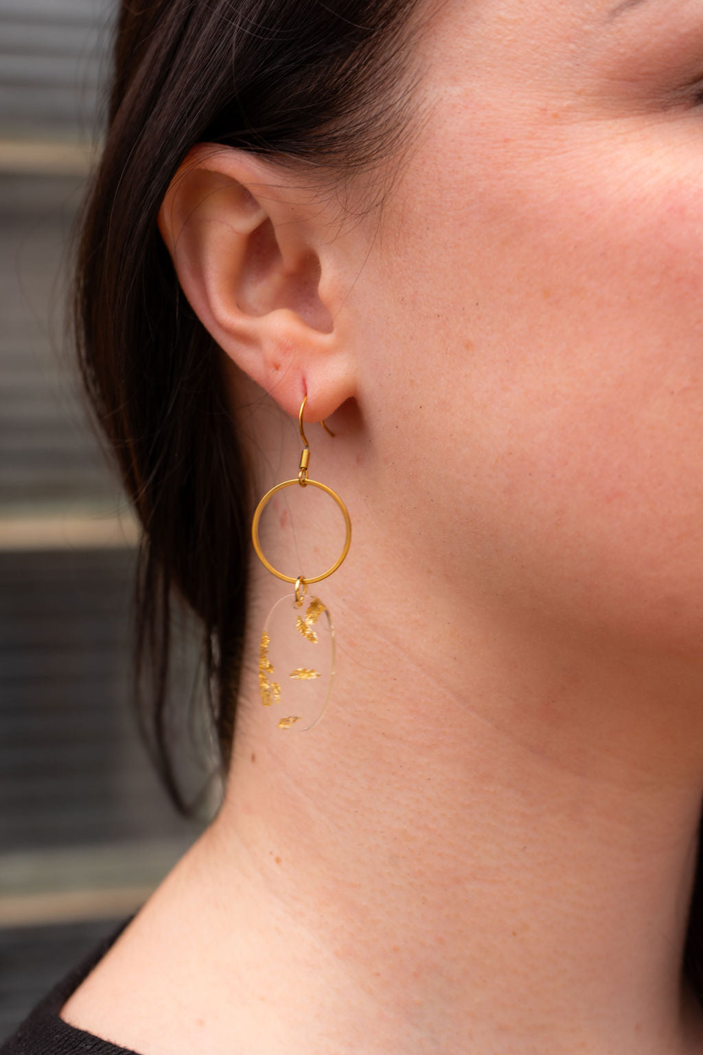 Rene Earrings - Gold Foil