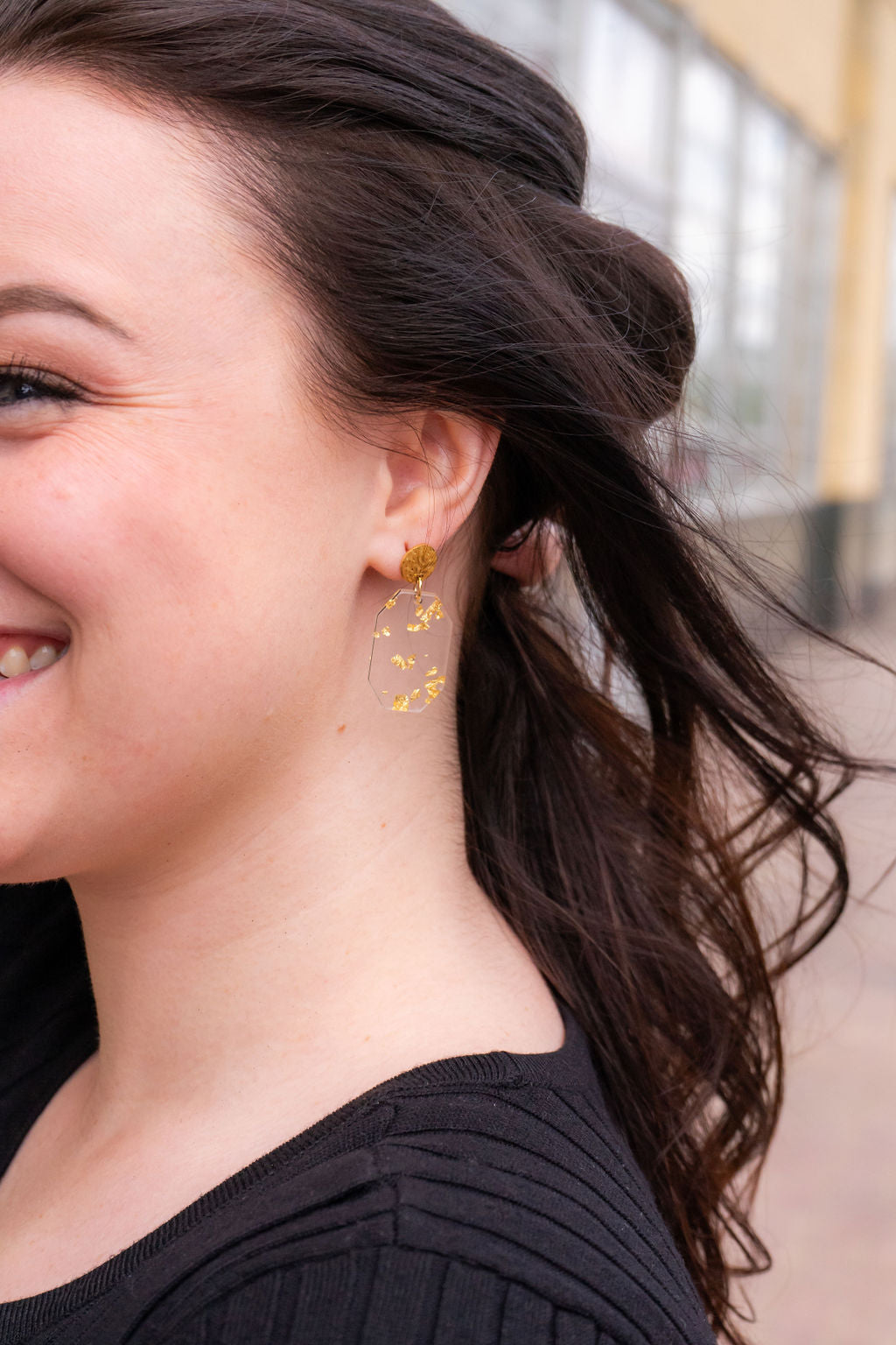 Lexi Earrings - Gold Foil