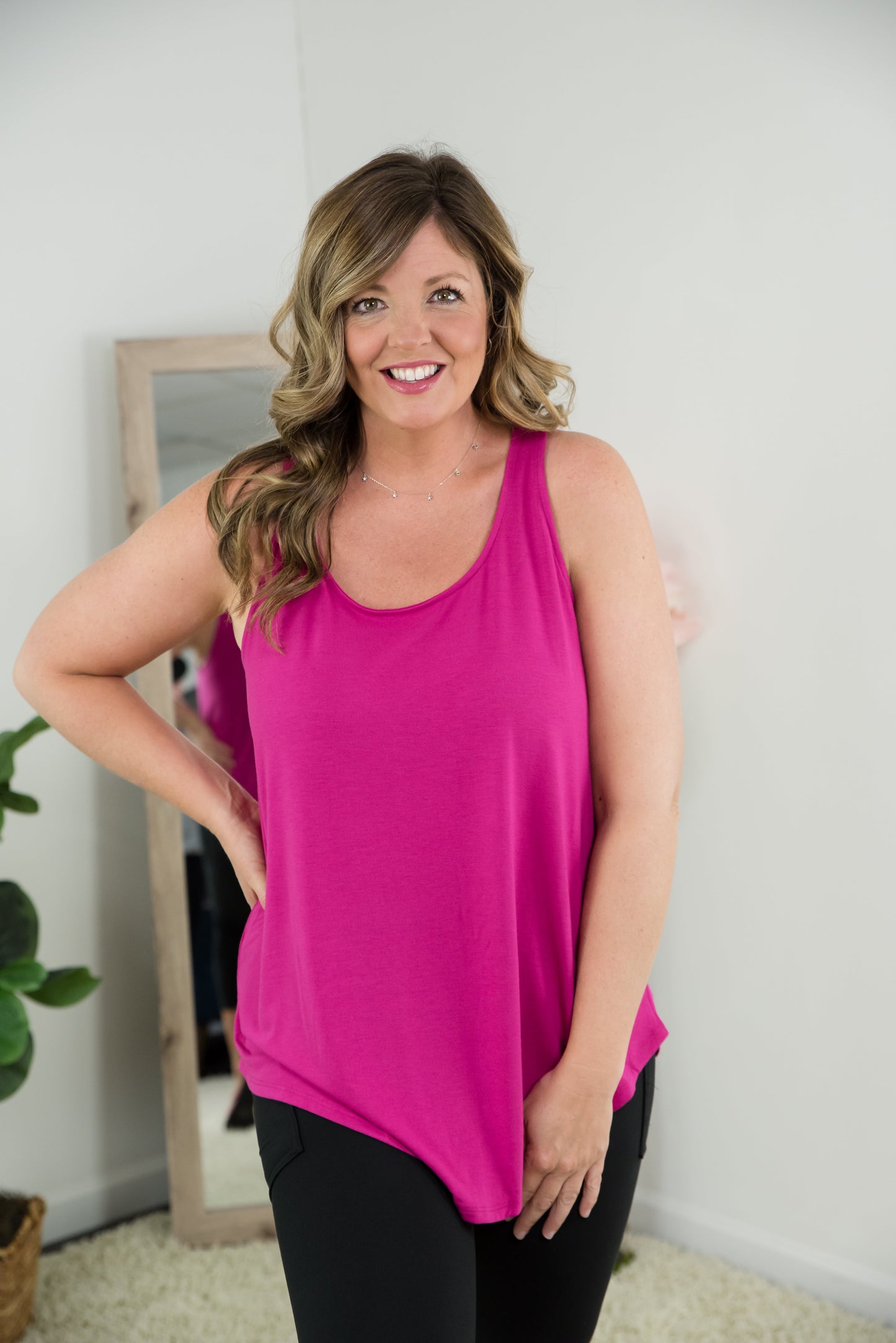 Loving It All Tank in Magenta