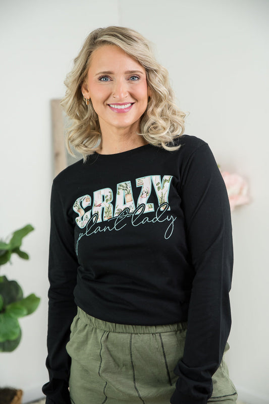 Garden Crazy Plant Lady Long Sleeve Tee