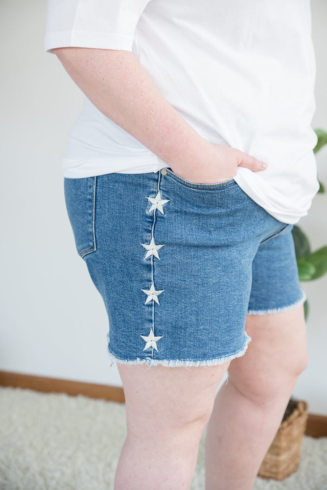 Follow the Stars Judy Blue Shorts