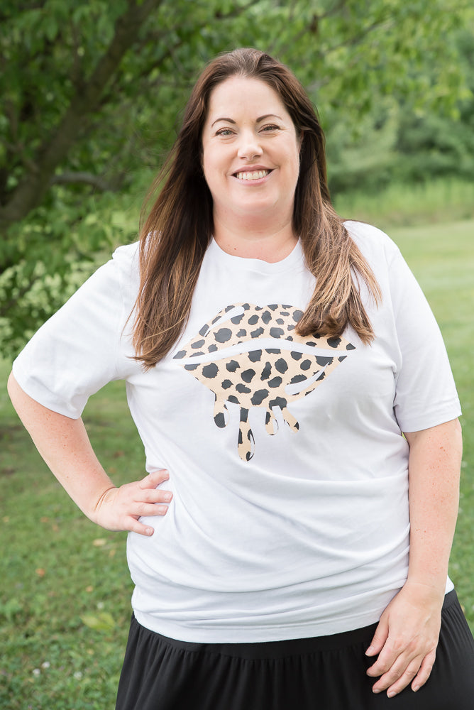 Leopard Lips Graphic Tee