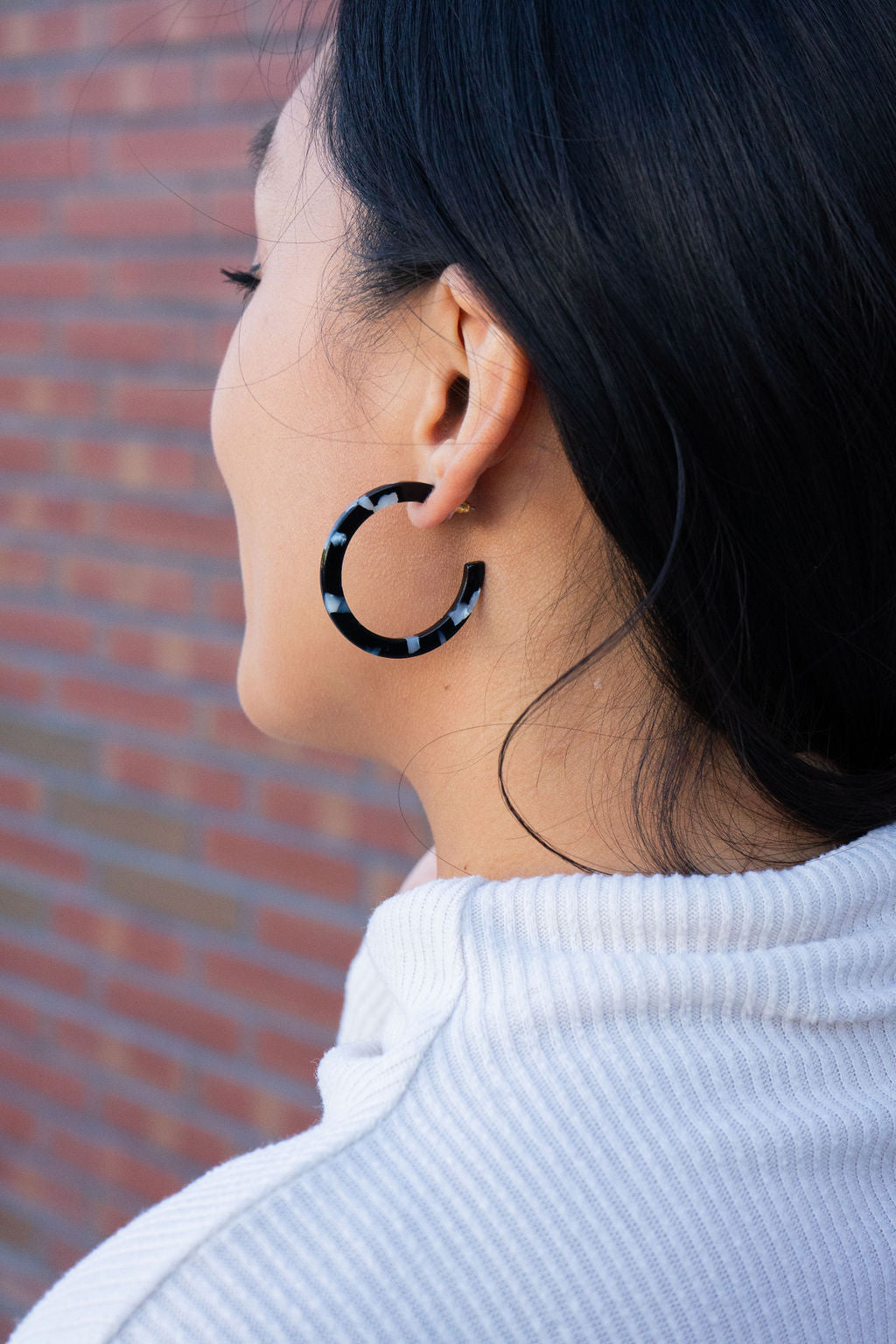 Camy Hoops - Onyx Black