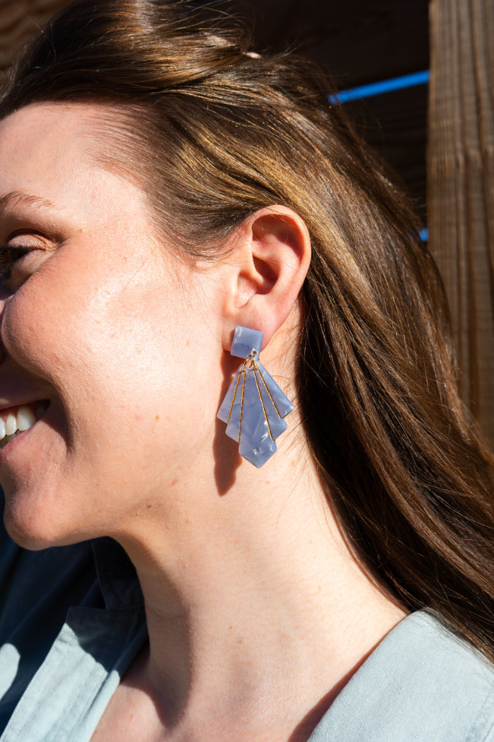 Estelle Earrings - Glacier Blue