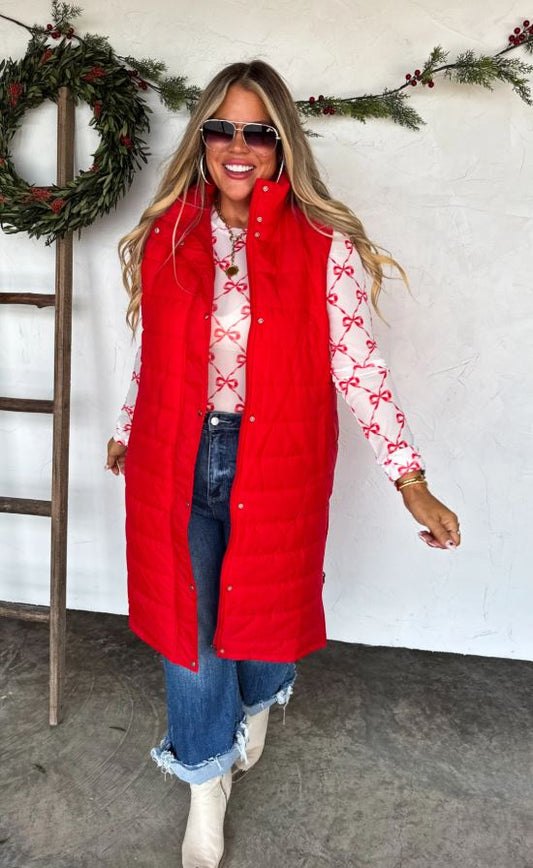 PREBOOK Blakeley Kendall Long Puffer Vest