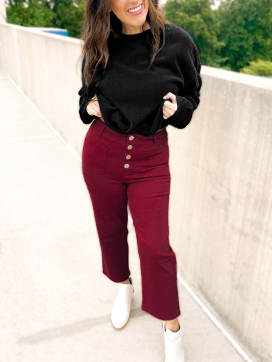 Sydney Straight Leg Hyperstretch Cropped Jeans - Girl Code Couture